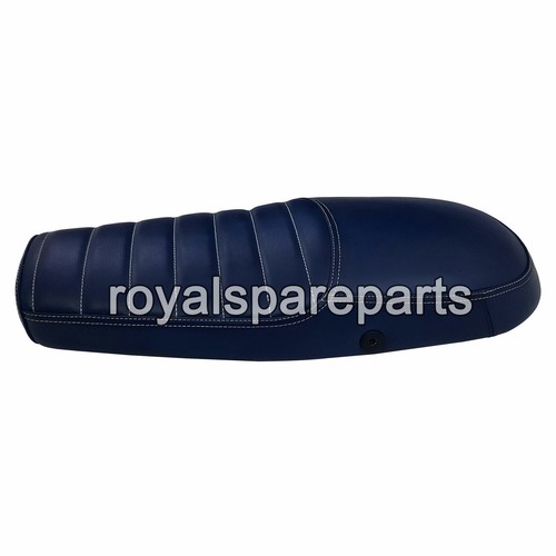 Adapté Pour Royal Enfield Gt & Intercepteur 650 Cuir Touring Dual Siège,Bleu D18 - Photo 3/7
