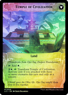 MTG FOIL Ojer Taq, Deepest Foundation Temple of Civilization - The