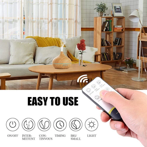 550ml Essential Oil Diffuser Aromatherapy Ultrasonic Cool Mist Humidifier Home - Picture 8 of 24