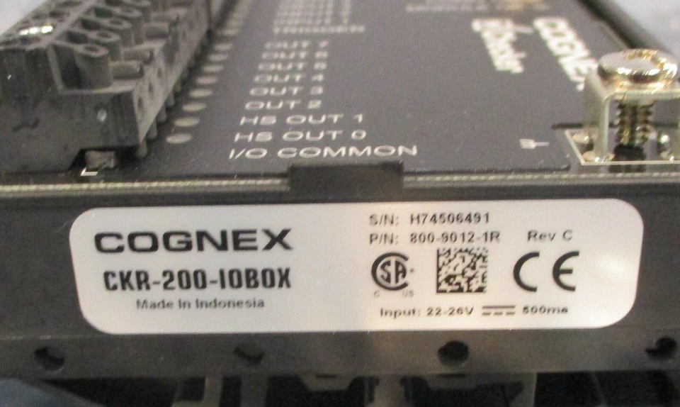 Cognex CKR-200-IOBOX Checker Sensor I/O Box NIB - Image 4 of 4