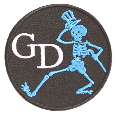 Grateful Dead Skeleton New & Official Patch 68mm x 68mm