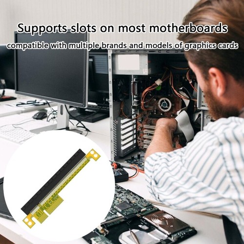 Pcie 4X To X16 Extender Adapter Card High Compatibility Graphics Card Converter - Photo 2/8