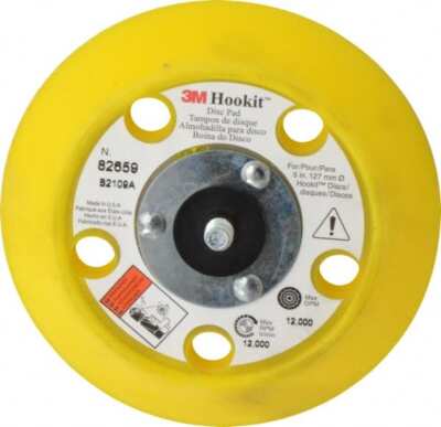 3M 7100032506 Disc Backing Pad: Hook & Loop 5/16-24 Thread, Male Thread