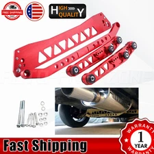 Red Rear Lower Control Arm + Subframe Brace + Tie Bar for Honda Civic EG 92-95