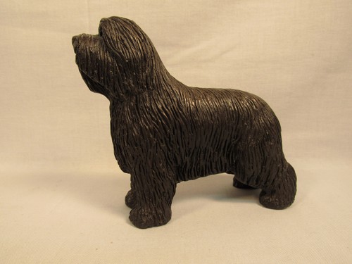 BEARDED COLLIE HUND Figur Statue sehr detailliert Tony Acevedo Künstler signiert - Bild 1 von 6