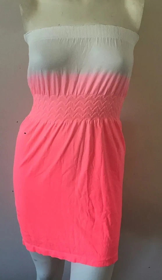 Nuevo Bongo Dip Dye Coral Ardiente Traje de Baño Cubrir Juniors Talla XS Foto 2 de 4