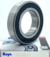 NEW KOYO   6007 2RS C3  Deep Groove Ball Bearings, Rubber Sealed 35x62x14 mm