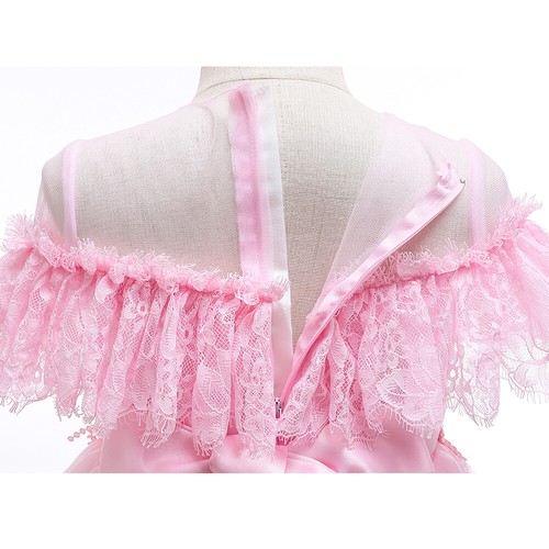 Flower Girls Kids Princess Dress Christmas Party Bridesmaid Wedding Tutu Gown - Picture 141 of 173