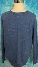 J. Crew Men's Sweater Large Blue Long Sleeve Crew Neck Pullover