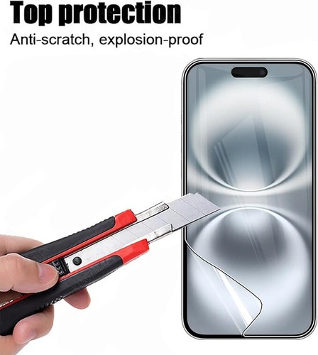 3pcs Soft PET Film Screen Protector Guard for Apple iPhone 16 PRO Front Bulk - Picture 5 of 9