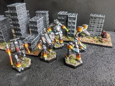 Hand Painted. Wolf's Dragoons assault star. Battletech