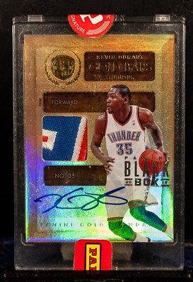 2011-12 Panini Gold Standard Kevin Durant Black Box  Patch Auto 1/1 Rare. OKC 