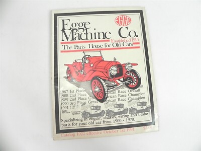VINTAGE 1992 EGGE MACHINE CO PARTS HOUSE FOR OLD CARS CATALOG RESTORATIONS 