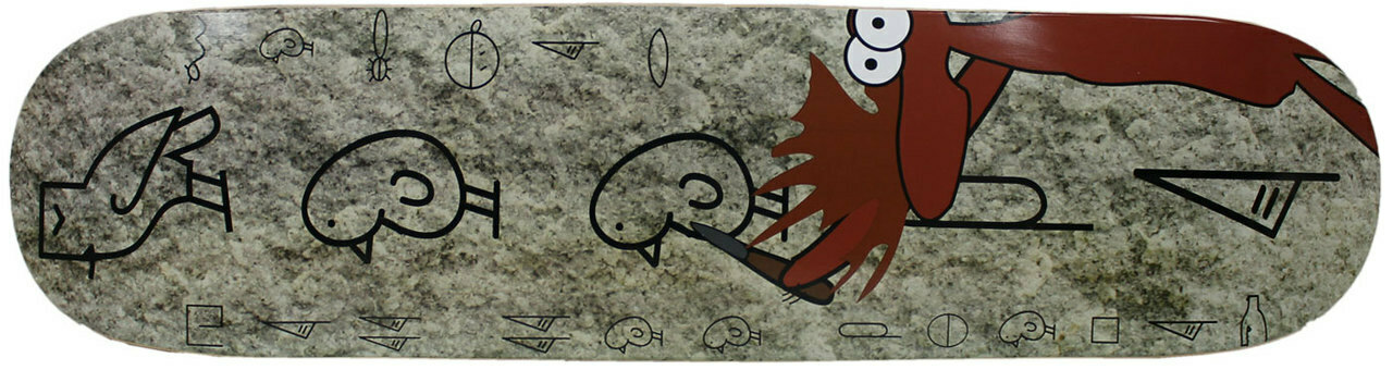 Moose Skateboard Deck Heiroglyphic 8.0