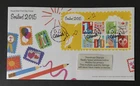 GB 2015 FDC SMILER MINI SHEET WITH TALLENTS HOUSE PMK - FREE UK P&P