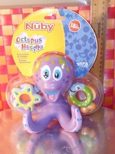 Toy, Nuby, Octopus Hoopla, New, BPA GREE, 2020 by Luv n' Care 8" by 7" H