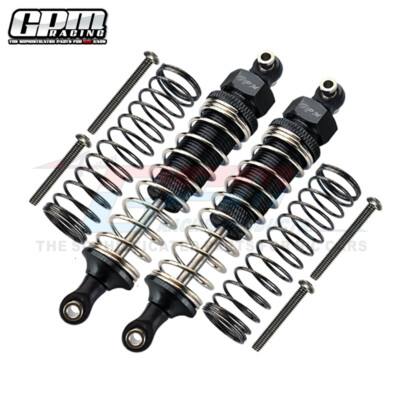 ALUMINUM FRONT/REAR ADJUSTABLE SPRING DAMPERS -8PC SET black GPM TRX TRX4 DEFENDER TRX6 ALUMINUM FRONT/REAR ADJUSTABLE SPRING DAMPERS -8PC SET black GPM TRX TRX4 DEFENDER TRX6
