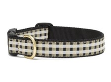 Up Country Dog Collar, Black Gilt, Adjustable, Made In USA, XXL 17-26" 1" wide