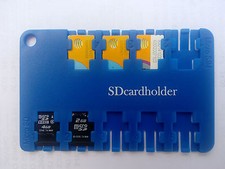 Micro SIM Micro SD Card Holder Storage Case Wallet Size Cell Phone/Tablet