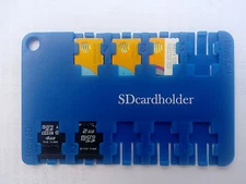 Micro SIM Micro SD Card Holder Storage Case Wallet Size Cell Phone/Tablet 