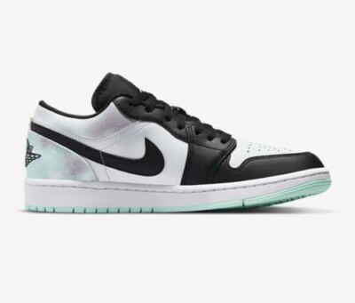NEW! Nike Air Jordan 1 Low SE Tie-Dye White Mint Foam Black DM1199