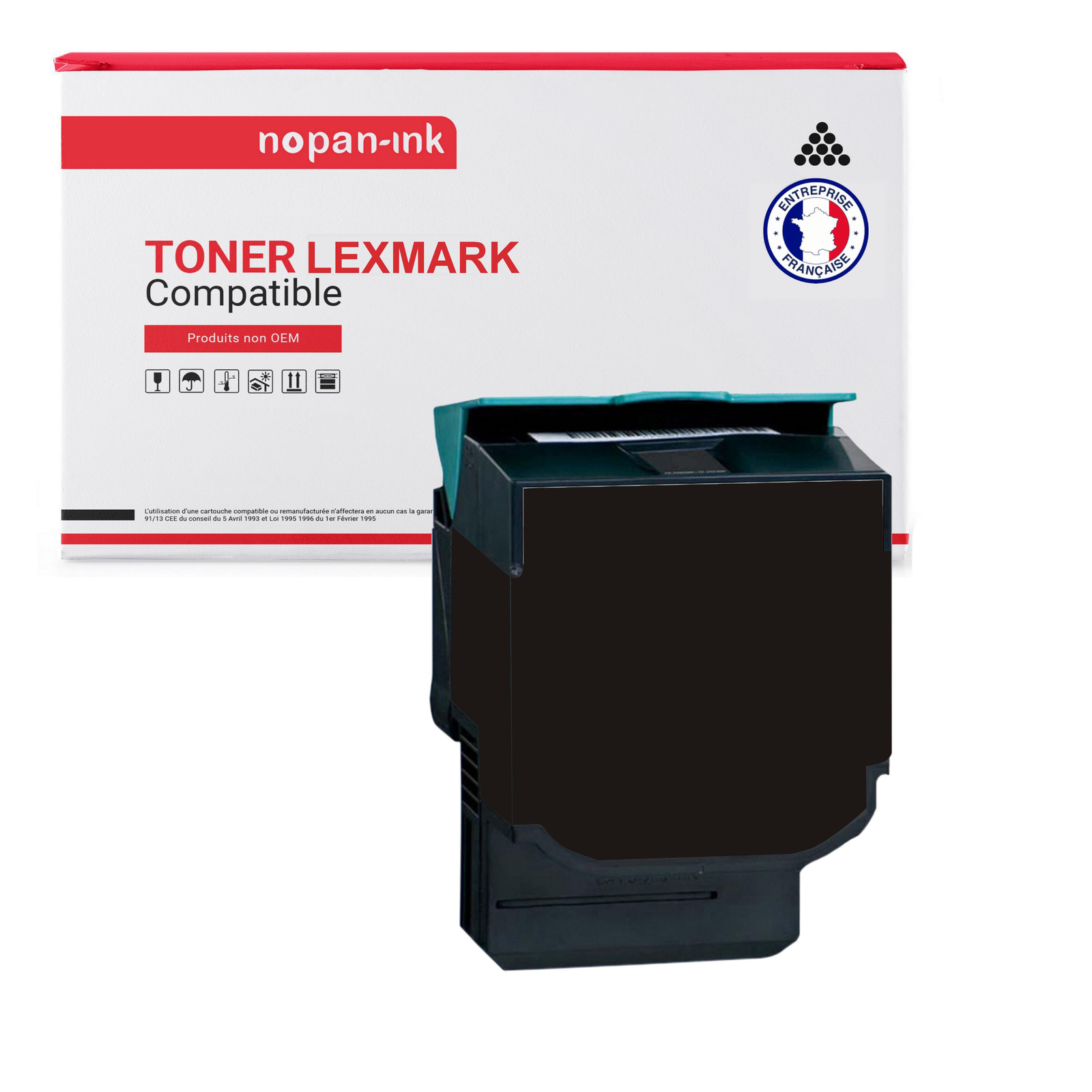 Toner noir Lexmark 74C2SK0 compatible Nopan Ink pour imprimante laser de bureau