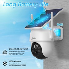 ANRAN Wireless Outdoor Security Camera System Solar Battery Powered Wifi Cameras 6