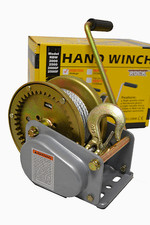 Automatic Brake Hand Winch, 900 kg Capacity with Wire Rope, Brand Rock
