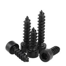 Metric M4 M5 M6 Socket Head Screws Self Tapping Screws Black Zinc 8.8 Grade