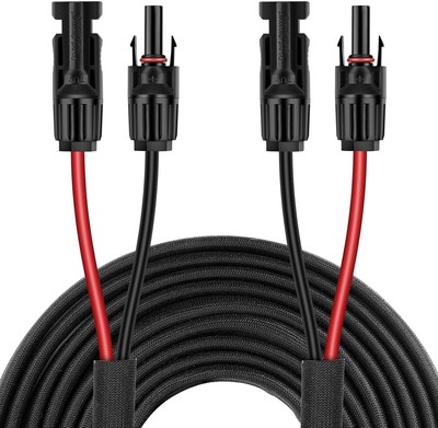 Weatherproof 40FT 10AWG Solar Extension Cable for Flexible Solar Panel Placement