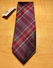 NWT's Ted Baker London Magenta Multicolor Made in Italy 100 Silk Tie