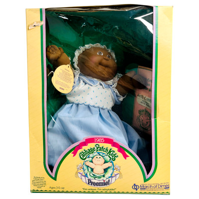 Cabbage Patch Kids Preemie New in Box Black African American Vintage 1985 NRFB