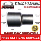 50mm to 42mm Stainless Steel Standard Exhaust Reducer Connector Pipe Tube
