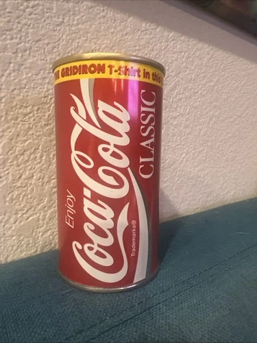 Vintage Coca-Cola Classic  MONSTERS OF THE GRIDIRON  T-Shirt In A Can (Unopened)