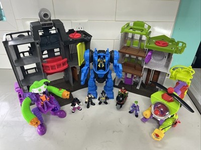 Huge Lot! Imaginext DC Super Heroes Crime Alley Fisher Price Gotham City Player