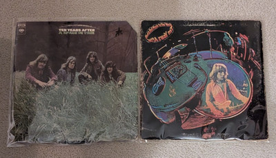TENS YEARS AFTER 2 LP LOT: A SPACE IN TIME & ROCK & ROLL MUSIC TO THE WORLD VG