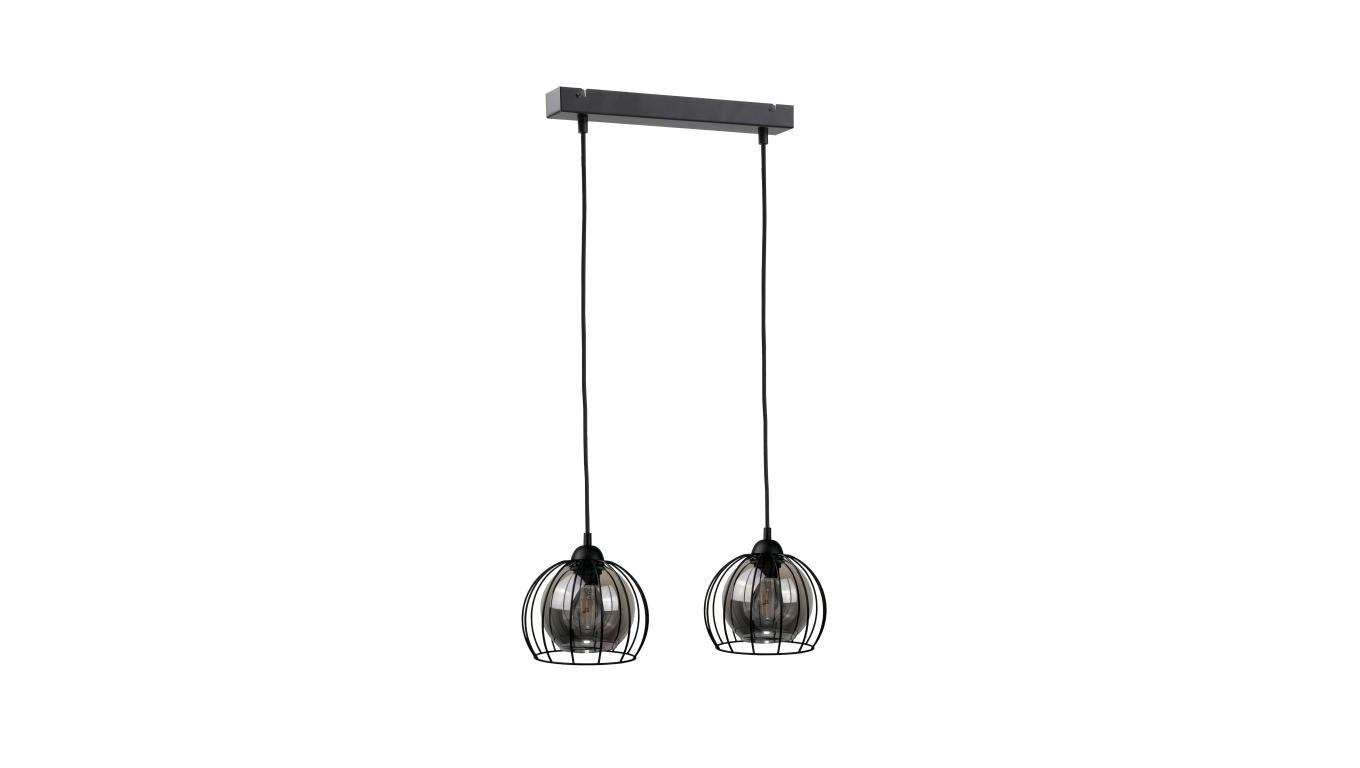 Loft Pendant Light Modern 2xE27 Solo Black 1473