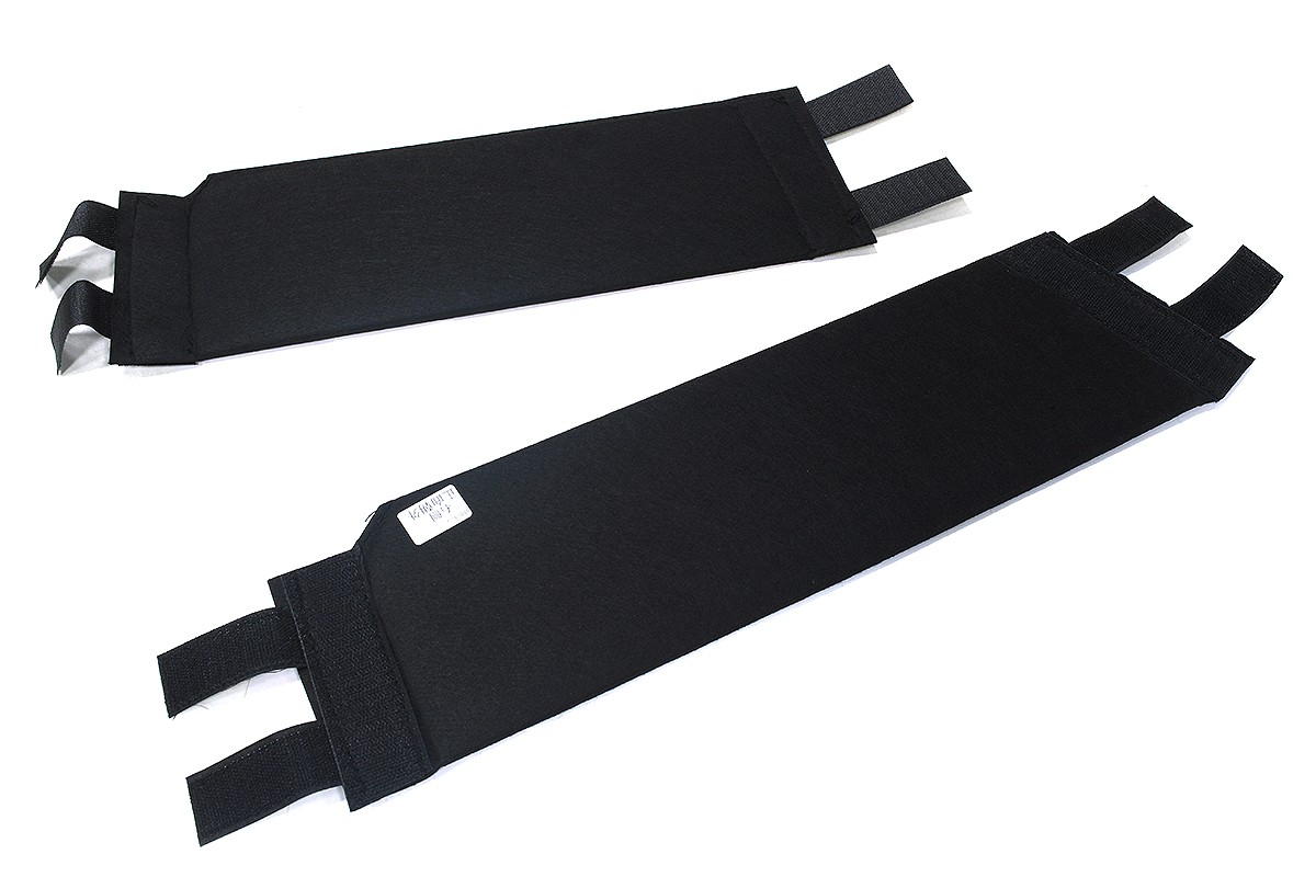 Black Flocked Left and Right Rear Trunk Organizer for Tesla 22-24 Model X