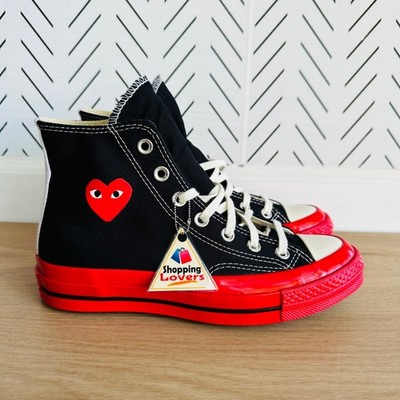  CONVERSE CDG Hearts Chuck 70 Comme des Garcons Sz 11 Mens Shoes Sneaker A01793C
