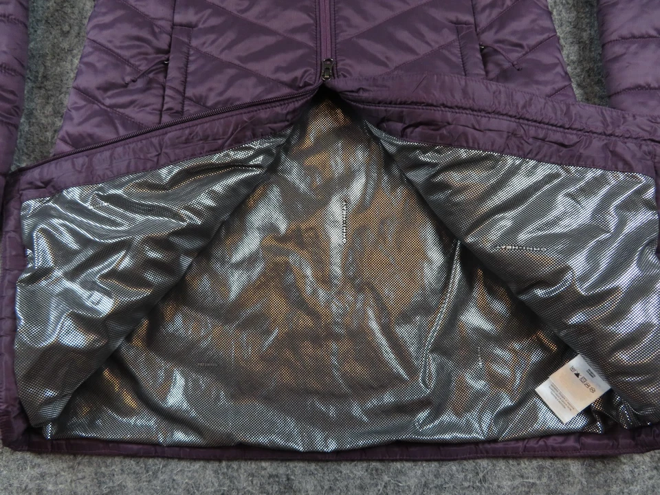 Chaqueta Columbia para mujer mediana púrpura Heavenly Omni parka acolchada con aislamiento térmico Foto 2 de 4