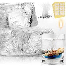 3.3 lb High Density Transparent Candle Wax Clear Wax Jelly Candle 100 Pcs and...