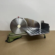 Vintage Club Slice King Meat Slicer,  Manual Slicer, Green HBC2