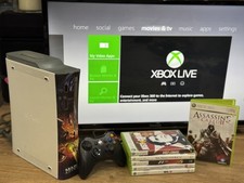 Xbox 360 Console 60GB + Controller + 5 Games – Fully Working