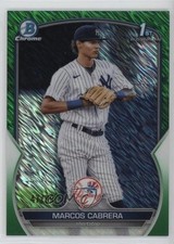 2023 Bowman Chrome Prospects Green Shimmer Refractor 47/99 Marcos Cabrera 1p9j