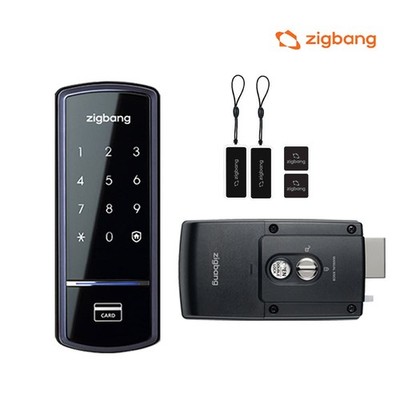 Zigbang SHS-1321 Digital Door Lock Keypad Card Key Smart Door Lock Korea
