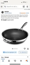 Hexclad hybrid nonstick 12-inch wok without lid - preowned