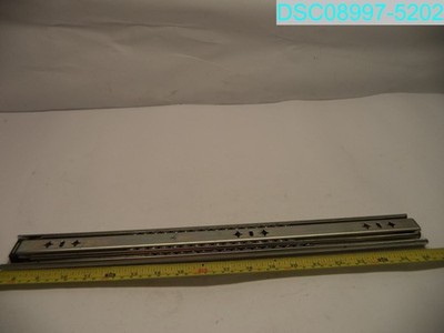 QTY=3 Pairs=6: Ball Bearing Drawer Slides, 19-3/4'' Close, 39-1/4'' Open