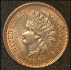 1908 Indian Head Cent - Uncirculated Red/Brown Specimen - FREE SHIPPING
