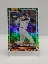 2026 Topps Series 1 Christian Yelich Spring Training AZ Green Foil 24/99 