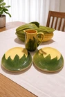 vintage Shawnee Pottery 'Corn King 70,93,73  oven safe 3 Piece Set#460